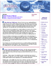 Digital Tips Newsletter - Excel, Word, PowerPoint Digital Tips Newsletter - Excel, Word, PowerPoint